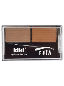 Kiki - Тени для бровей Brow, тон 01 коричневый и светло-коричневый