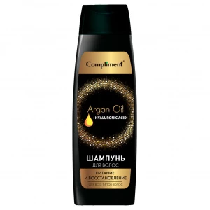 Compliment - Argan Oil+Hyaluronic Acid Шампунь для волос Питание и восстановление 400мл