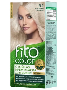 Fito косметик - Fito Color Крем-краска для волос, тон 9.1 пепельный блондин