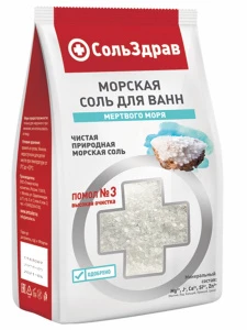 СольЗдрав - Соль для ванн морская Мертвого моря 800г