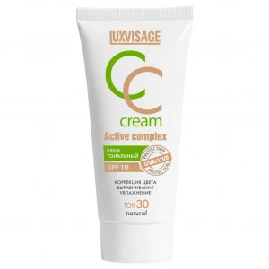 LuxVisage - Тональный крем CC Active complex SPF10, тон 30 natural
