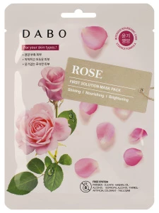 Dabo - Solution Тканевая маска с экстрактом розы 23г