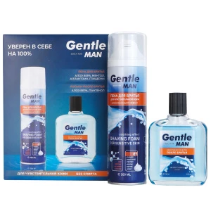Today Parfum - Подарочный набор Gentle (Пена для бритья 200мл + Лосьон после бритья 100мл)