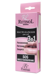 Floresan - Retinol Масло-бальзам для губ 3в1 SOS восстановление 8мл