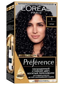 L'Oreal Paris - Preference Крем-краска, тон 1.0 Неаполь, черный