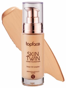 TopFace - Тональный крем Двойное покрытие Skın Twin Cover Foundation SPF20, тон 003