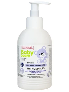 Витэкс - Baby Boom Мыло для мытья и подмывания младенцев мягкое с ромашкой и пантенолом 300мл