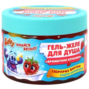 Baffy - Гель-желе для душа детский Ароматная клубника 300мл