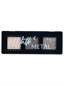 LavelleCollection - Тени для век Matte & Metal, тон 03 серебристо-серый
