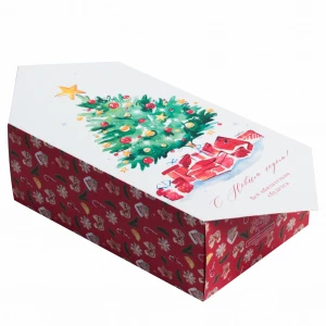 Дарите Счастье - Сборная коробка-конфета «С Новым годом!» 14 × 22 × 8см