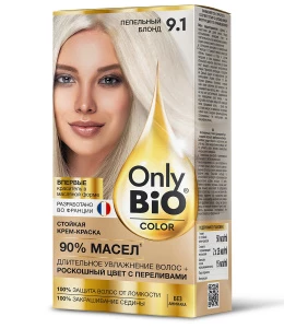 Only Bio - Only Bio Color Стойкая крем-краска, тон 9.1 Пепельный блонд