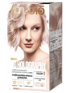 Studio Professional - Стойкая крем-краска 3D Holography, тон 12.89 Перламутровый иней