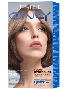 Estel - Only Краска для волос, тон 7/0 естественное искушение / русый