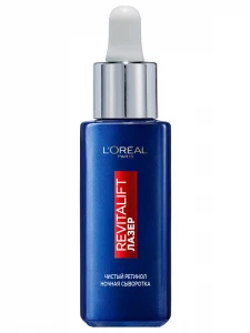 L'Oreal Paris - Revitalift Лазер Сыворотка для лица ночная, 0,2% чистый ретинол от всех видов морщин, даже глубоких 30мл