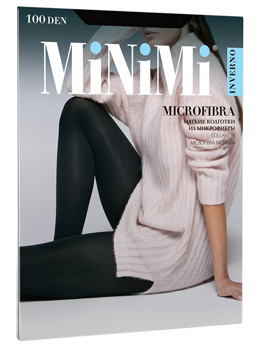 MiNiMi - Колготки Microfibra 100den, Nero черный 4р