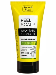 Золотой шелк - Peel Scalp Маска-пилинг AHA+BHA кислоты «генеральная уборка» для кожи головы 150мл