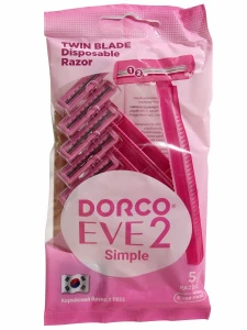 DORCO - Eve 2 Станок для бритья одноразовый женский 2 лезвия 5 шт