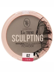 TF cosmetics - Пудра-скульптор компактная I'm Trend, тон 02 Deep shadow / Глубокая тень