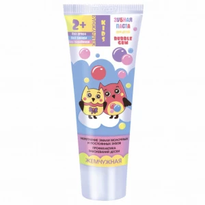 Жемчужная - Kids 2+ Зубная паста со вкусом Bubble Gum 60мл
